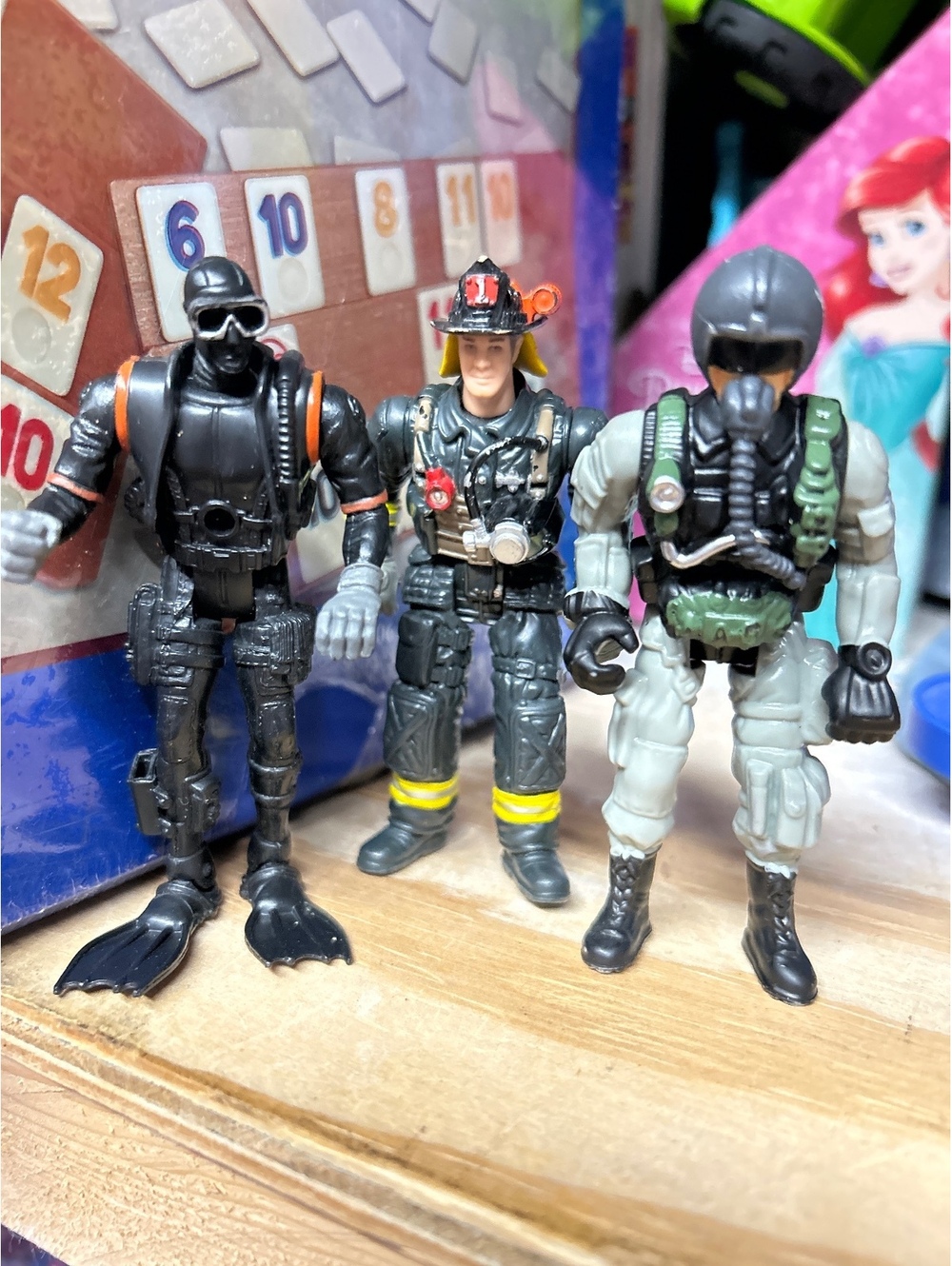 Assorted action figures